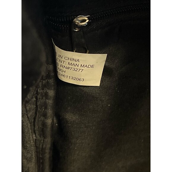 Cat-Face Faux Leather Mini Backpack – Black Perforated Whiskers Design – 9x8x4” - Picture 7 of 9